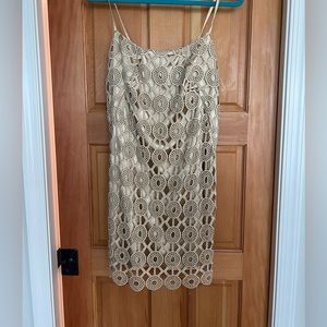 Lilly gold mini dress